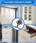 4 Pack Double Roller Cabinet Latch Hardware For Cupboard Closet Kitchen Doors And RV Cabinets Closure Catches