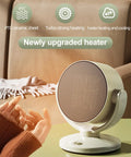 Hands warming near Electric Space Heater And 2 In 1 Fan Combo 1200W Portable Desk Heater with PTC Ceramic in living room