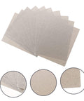 10-Pack Microwave Waveguide Cover Mica Sheets, Heat-Resistant Microwave Safe Oven Insulation Shield showing full set and texture details