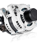 Beefy 150A 12V Replacement Alternator Direct Fit For Toyota RAV4 09-12 Highlander 08-16 Venza 09-16 Sienna 07-16 Lexus RX350 10-15 ES350 13-18 V6 3.5L 27060-31161 104210-2141 close-up view, showing 7-groove pulley.