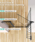 36 Inch Extra Tall Baby Gate For Stairs And Doorways With Walk Through Door Fits 29.5 To 48.8 Inch Openings, auto close feature