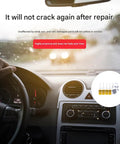 Effortless Windshield Repair Kit For Scratches And Chips, Quick Fix Set For Cracks displayed on car dashboard