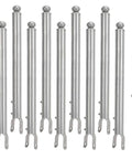 Nine Pack 1-3/8 Inch Chain Link Fence Extension Kit With 19.5 Inch Height, Galvanized Steel Post Extenders, lightweight, rust resistant
