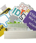 12 Piece Science Photo Booth Props With Sticks Mad Scientist Selfie Cards Chemistry Lab Party Supplies assorted designs and sticks