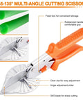 Premium PU Round Belt Welder Kit With Adjustable Temp Control Hot Melt Connector For V Belts Electric Soldering Iron Plus Butt Scissors Set, orange handle