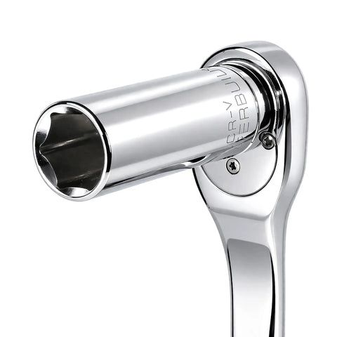 1/2 Inch Drive 27mm Deep Socket 6 Point Chrome Vanadium Precision Deep Reach For Recessed Bolts Ideal For Automotive And Mechanical Work And Everyday DIY Tasks close-up