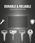 Top Shelf Universal Golf Cart Key Set Including Eight Heavy Duty Replacement Keys Plus Four Slick Rings For Ezgo Club Car Yamaha Carts, featuring durable keys.