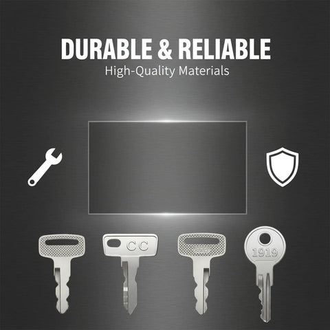 Top Shelf Universal Golf Cart Key Set Including Eight Heavy Duty Replacement Keys Plus Four Slick Rings For Ezgo Club Car Yamaha Carts, featuring durable keys.