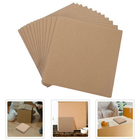 Corrugated Paper Pads 20x20cm With Protective Base Sturdy Cardboard Moving Box Filler Sheets For Packing Shipping And Storage