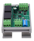 Pro Grade RS485 Relay Module Two Channel Industrial Reset Controller Board With TvS Protection PLC Automation DC 12V close-up view