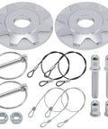 Beefed Up Hood Pins Kit For Cars And Off Road Rigs Universal Racing Hood Lock Pins with Aluminum Alloy Bodies and Hardware