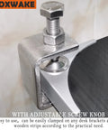 Stainless Steel C Clamps Set One And Five Eighths Inch Opening Rock Solid Heavy Duty Mounting U Clamp For Metalworking Mini Desk Clamp