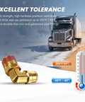 Heavy Duty Brass 90 Degree Push To Connect Elbow Fittings Quarter Inch Outer Diameter To Quarter Inch NPT Quick Connect For Air Lines