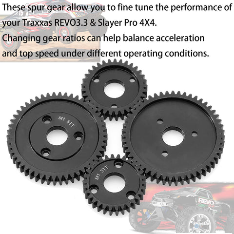37T M1 Spur Gear 1.0 Metric Pitch Hardened Steel Upgrade Beefed Up Main Gear Mod 1 for RC Cars and Trucks displayed