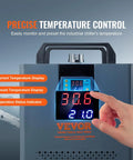 Badass Chill On Tap With This Heavy Duty Industrial Water Chiller Tuned For Co2 Laser Cutters And Engravers Up To 100W displaying temperature control screen.