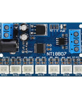 7 Channel RS485 Temperature Sensor Module With 6-24V Power Supply And Cascading Up To 247 Modules for PLC and paperless recorder use