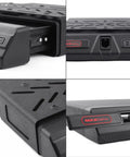 Quick Draw Under Desk Gun Safe With Biometric Finger Vein Lock, spacious top view showing solid steel design and access panel.