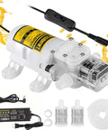 Hardworking Home Electric Wine Transfer Pump With Adjustable Speed Food Grade Silicone Hose Smooth As Butter For Beer And Beverages No Sweat Setup with accessories.