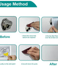 10 Pack Drywall Repair Kit For Large Holes And Small Nail Holes usage method with self-adhesive aluminum mesh patches
