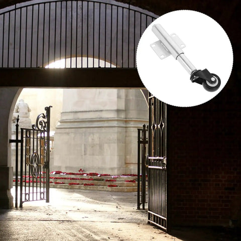 Top Shelf Premium Heavy Duty Gate Wheels With Spring Loaded Shock Absorption And Adjustable Height Casters for smooth rolling gate installation.