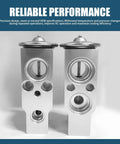Universal Car A C Expansion Valve Replacement Durable Metal Valve For Most Vehicles Silver Finish Easy Install