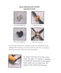 Diagram showing new and old propeller bases for RC Spare Propellers With Savers And Adapters For TR-C385 4-Channel RC Airplane And TR-C285G.