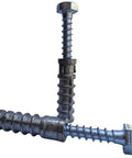Lag Shield Anchors And Lag Bolts Set One Quarter Inch By One And One Half Inch Long Fifty Piece For Concrete Brick Block And Stone Masonry