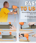 Step-by-step guide to using the Pro Spec 16 Gauge Pneumatic Finish Nailer Drives Three Quarter To 2 Inch Straight Nails.