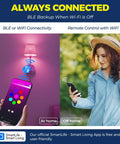 E12 Smart LED Bulbs 60W Equivalent Candle And Candelabra RGBCW 500 Lumen 6W Each Works With Alexa Google Home SmartLife