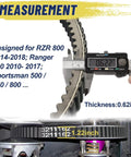 Heavy Duty CVT Drive Belt For ATV UTV Polaris RZR 800 Ranger 500 800 Replacement 3211162 measurement 0.62 inch thick