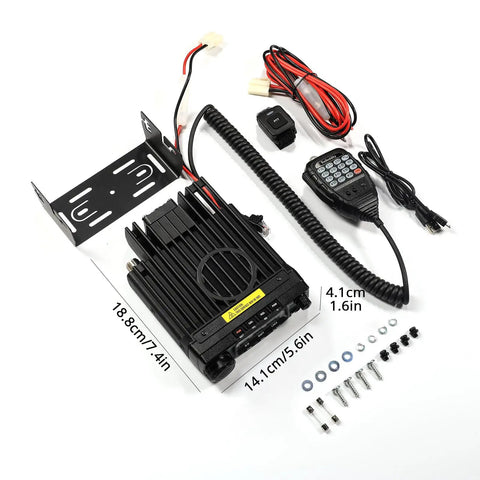 Long-Range 70W VHF Mobile Ham Radio For 144-148MHz With Air Band Bluetooth Noise Reduction Wireless PTT components