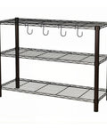 Heavy Duty Wire Shelving Units 36W By 14D By 32H Metal Storage Display Shelves With NSF Certification, 250 Lbs Per Tier Capacity, Rust Resistant Coated Finish, Easy Assembly For Garage Basement Workshop, Pro Grade Durable Steel Frame, three-tier wire rack