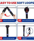 Step-by-step guide to using soft loops with Heavy Duty Ratchet Tie Down Straps Set With 2340 Lb Max Breaking Strength, 1 Inch By 16 Feet