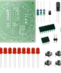 Soldering Practice Kit For Beginners Get Hands On DIY Electronics Training Board with LEDs, resistors, and integrated circuits.