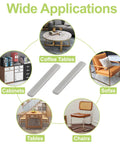 Heavy Duty Furniture Sliders Strips Roll Right Out On Carpet Or Hardwood Floor Sturdy Self Adhesive Glides for chairs and tables.