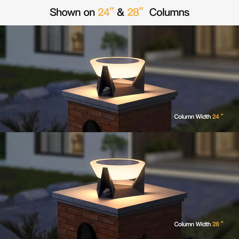 Weather Resistant Solar Post Lights For Yard And Patio Smooth Automated Dusk To Dawn Glow Ridiculously Tough Column Lamp With Solid Stainless Steel Body And No Sweat Setup For Fence Lines And Driveways