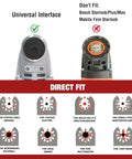 AMZWEI 10-pack bi-metal oscillating tool blades, 1-3/4 in curved-edge, universal interface