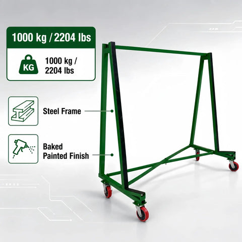 Detachable Drywall Cart And Foldable A Frame Dolly For Hauling Glass Granite And Big Sheetrock Panels With No Drama Quick Snap Assembly Heavy Duty Workhorse Rig That Breaks Down Tight For Your Pickup Bed To Keep The Shop Floor Spotless
