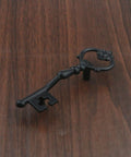 10 Pack Key Shape Cabinet Pulls Black Zinc Alloy Drawer Pulls Decorative Dresser Cupboard Knobs for Furniture Wardrobe with Screws