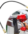 High Pressure Air Hose 50cm M10x1 Thread Fits Compressor Pump 63MPa Stainless Steel Braided Line With Quick Connect Female Port Rated Up To 9000 Psi Burst Strength Plus 4500 Psi Working Limit Ensures You Have A Gutsy Tool Built For The Grind. stainless steel braided hose with quick connect ends for compressor pump
