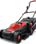 Powerful 12.5 Amp Two In One Corded Electric Lawn Mower With 14 Inch Deck, 3400 RPM, Easy Push Design For Small To Medium Yards, Mulch Or Bag Options, No Gas, Quiet, Durable, High Performance Yard Care on white background