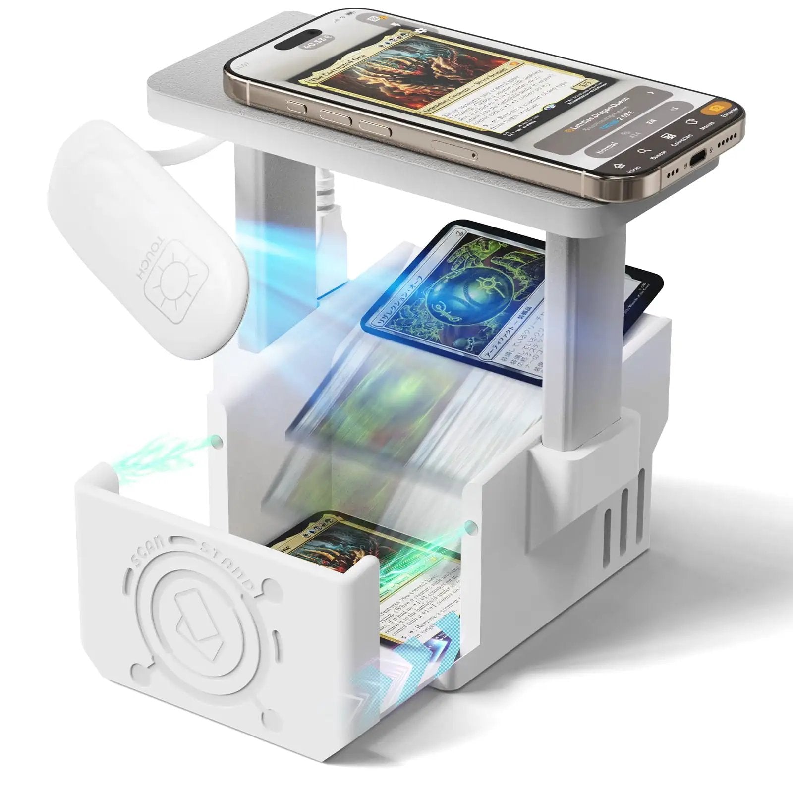 Card Scanner & LED Light for MTG & TCG, Fast Scan ✓