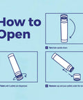 Instructions on opening Gun Powder 30C Homeopathic Remedy For Small Wounds With Blisters, 80 Pellets tube