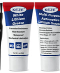 Multi Purpose Lithium Grease For Automotive Bike And Garage Gear Lubricant High Temp Heavy Duty NLGI 2 With Brush 2 Pack