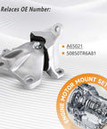Honda Civic 1.8L Beefed Up Engine Mount Set For 2012 2013 2014 2015 Front Motor Mount Rear Torque Strut Mount And Transmission Mounts Replacement Kit Built For A Smooth Quiet Ride, showing the aluminum front motor mount.