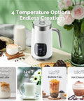 Barista Vibe DualFro 400 Milk Frother And Steamer With Variable Temperature And Froth Thickness showcased on a kitchen counter.