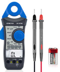 Clamp Meter Digital Multimeter For AC DC Voltage And Current with probes and battery, auto ranging, avometer style tool for repairs