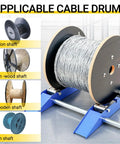 Workhorse Heavy Duty Cable Drum Roller And Wire Unwinder Dispenser For Drum Reels Up To 39.4 Inches Wide with cable spool