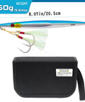 Three Pack Saltwater Jigging Spoons Set 160g Deep Sea Glow Lures With Assist Hooks For Tuna Bass Dogtooth Grouper 21cm Length