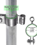 Beefy Heavy Duty Wall Mount Hinges For Gates Stainless Steel Gate Hardware 60mm Rust Resistant for wood or concrete posts